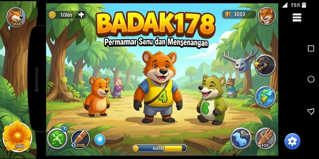Tampilan gameplay seru dan menantang di BADAK178.