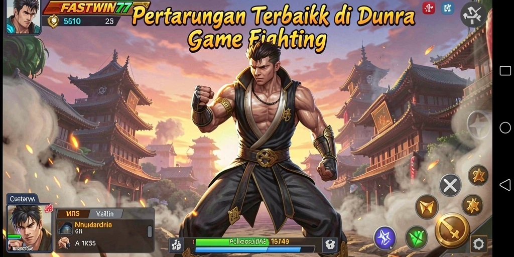 Tangkapan layar menarik dari gameplay Fighting yang intens.