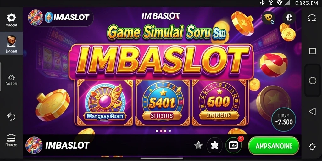 Gambar gameplay IMBASLOT yang menunjukkan keseruan permainan slot.