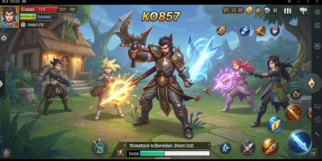 Tampak gameplay seru dari KO857 dengan aksi SLG yang menantang.