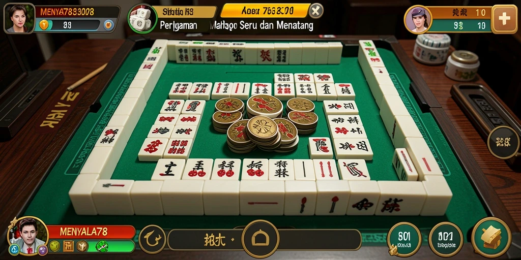 Tampilan permainan Mahjong MENYALA78 yang seru dan menarik.