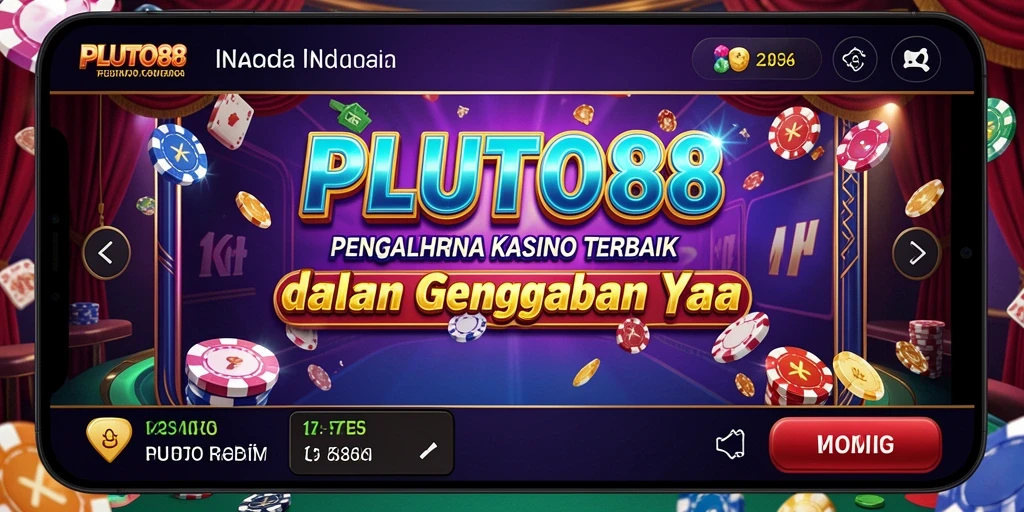 Screenshot utama PLUTO88 menampilkan gameplay Kasino yang mengasyikkan.